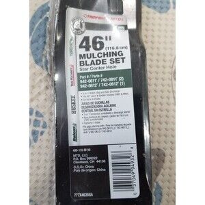MTD Genuine Parts 46-inch Mulching Blade Set 490-110-m118 new sealed